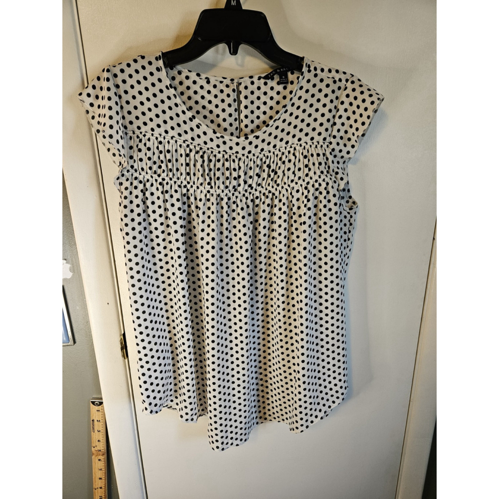 Zac & Rachel Women's Size Small Short Sleeve Polka Dot Top